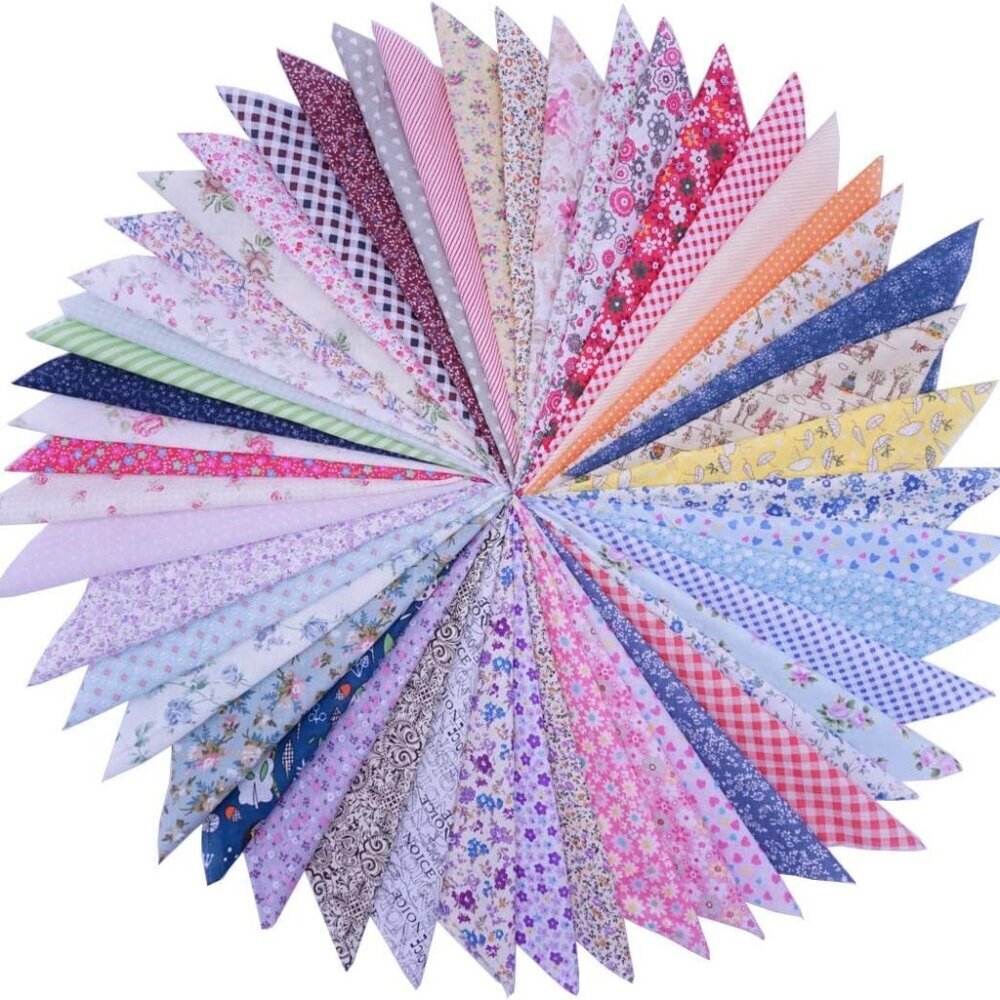 10x10" Assorted Cotton Patchwork Squares - Ideal for Quilting and DIY Projects